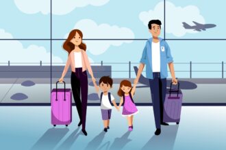 Family goes on a trip