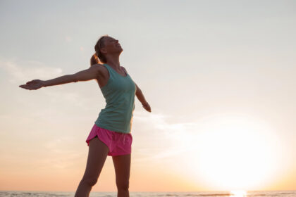 Woman after exercise